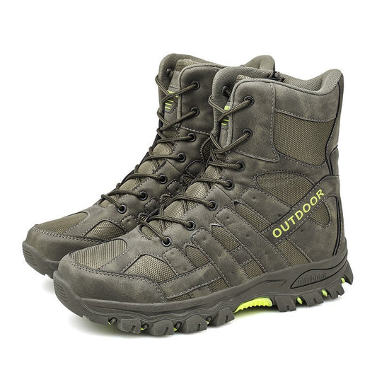 (imited Time Discount 49% off) Men's Lightweight Breathable Durable Anti-slip Hiking Boots Combat Army Boots Work Boots