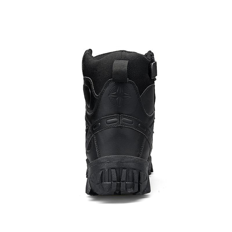 (BLACK FRIDAY SPECIAL-70%OFF)Men's  Winter Anti-Puncture Wide Toe Combat Boots Waterproof Non-Slip Orthopedic Support Work Boots