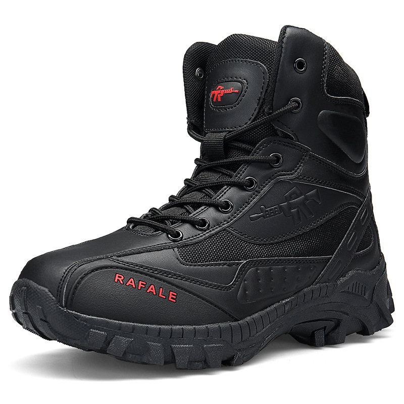 (BLACK FRIDAY SPECIAL-70%OFF)Men's  Winter Anti-Puncture Wide Toe Combat Boots Waterproof Non-Slip Orthopedic Support Work Boots