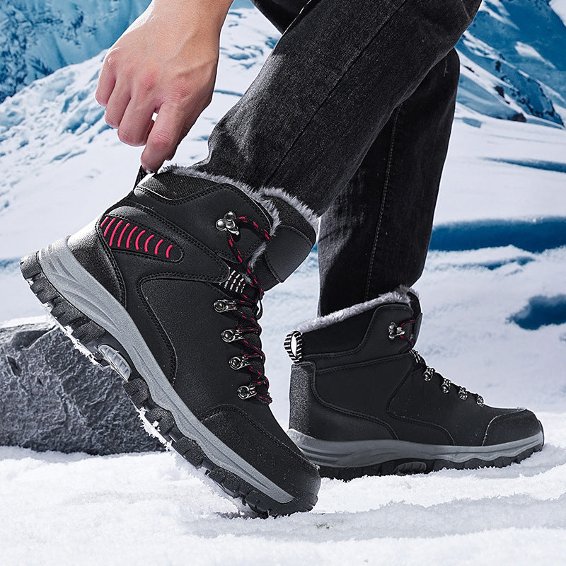 (Limited Time Event 49% OFF) Men Winter Waterproof and Cold Warm Snow Boots Orthopedic Arch Support Wide Toe Work Boots