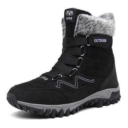 (Limited Time 49% Discount Event) Men's Orthopedic Arch Support Wide Toe Snow Boots Non-slip Waterproof Cold Warm Hiking Boots