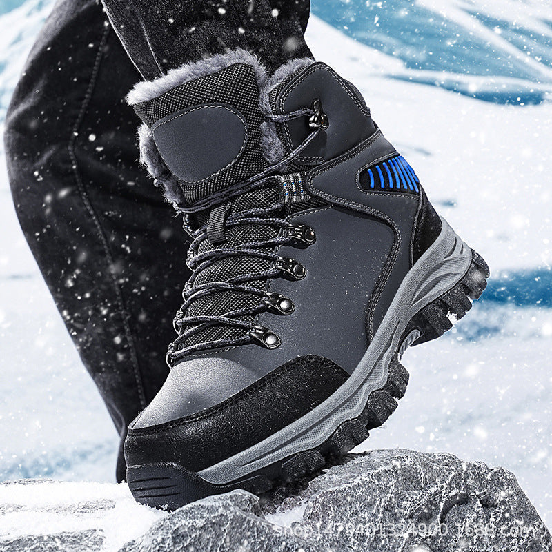 (Limited Time Event 49% OFF) Men Winter Waterproof and Cold Warm Snow Boots Orthopedic Arch Support Wide Toe Work Boots